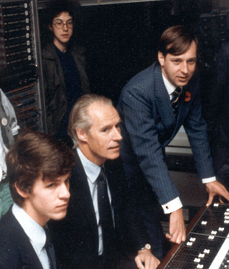 David Pickett with George Martin and students